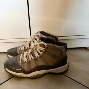 Jordan High-Top Sneakers in Gray and Cream